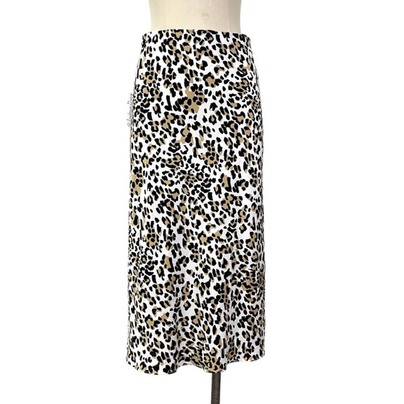 Aritzia Babaton White Leopard Skirt, 00 - Picture 1 of 5